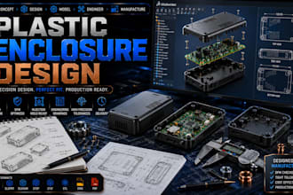 design a plastic product enclosure for injection molding