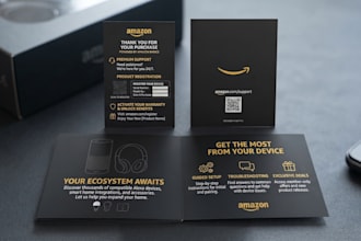 design amazon thank you card within 4 hours