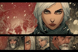 illustrate your graphic novel with cinematic storytelling