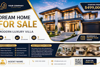 design high converting modern flyer, leaflet, or postcard