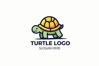 design super sea turtle logo in 12 hours