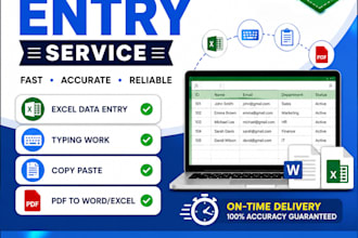 do accurate data entry and typing work