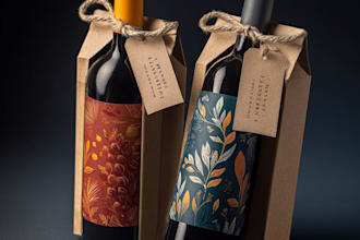 design supplement product packaging box and label