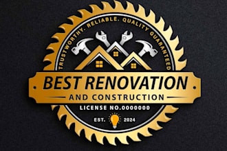 draw high quality contractor logo with satisfaction guaranteed