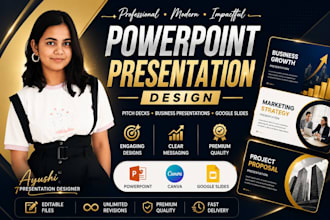 design professional powerpoint and canva presentations