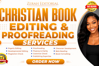 do christian book editing proofreading manuscript editing KDP book formatting