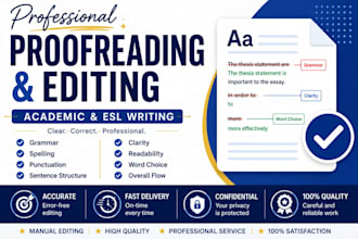 professionally proofread and edit academic and esl writing