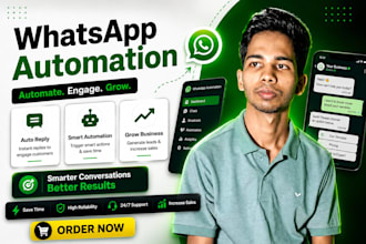 build whatsapp automation or whatsappchatbot , with n8n automation