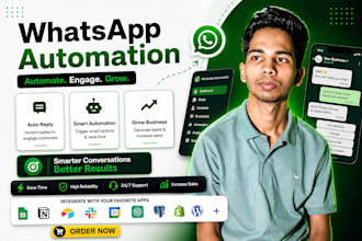 build whatsapp automation or whatsappchatbot , with n8n automation