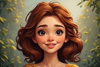 paint yourself a  disney cartoon portrait art