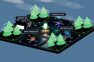 build a premium 3d website powered by my three js engine