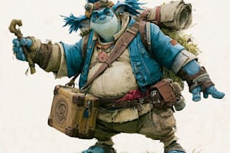 draw concept art and illustration