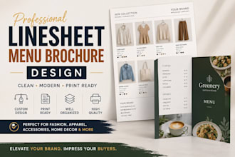design product catalog, lookbook, line sheet, sell sheet