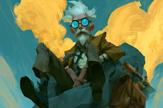 draw illustration and concept art