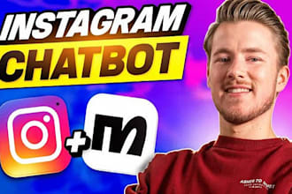 build a manychat chatbot automation for instagram and facebook and tiktok shop