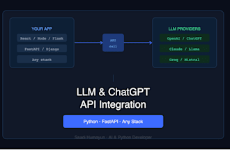 integrate chatgpt or any llm API into your application