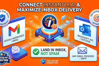 connect instantly ai with microsoft office 365, google workspace for cold email