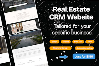 design and automate real estate CRM website, lofty, boldtrail, kvcore, ghl