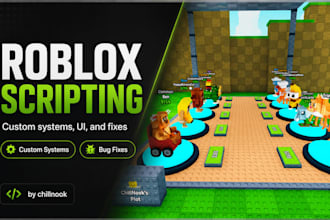 create roblox game, develop roblox game, make roblox scripts, full game, code