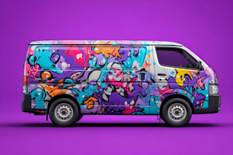 design a high quality car wrap, van wrap, or vehicle branding design