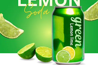 stunning lemon soda poster