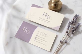 design a professional business card and stationery
