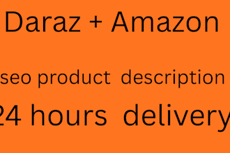 write seo products description for daraz and amazon in urdu english