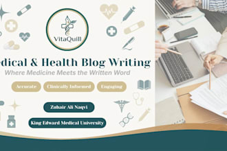 write medical blog posts and health articles