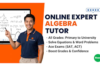 provide expert math tutoring from elementary school to university level algebra