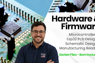 design esp32 arduino stm32 pcb, embedded hardware and firmware