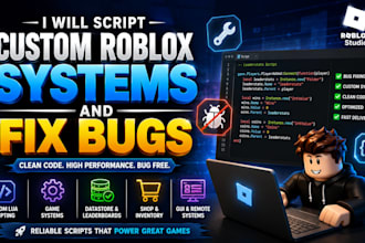script custom roblox systems and fix bugs
