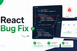 fix react next js bugs errors and performance issues