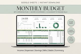 design editable excel, google sheets, invoice templates budget spreadsheet