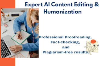 do professional ai content editing and expert proofreading