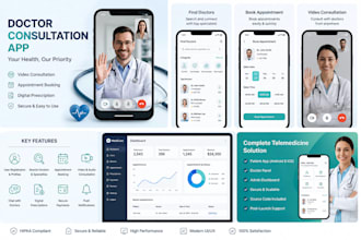 develop a doctor consultation,telemedicine,healthcare app