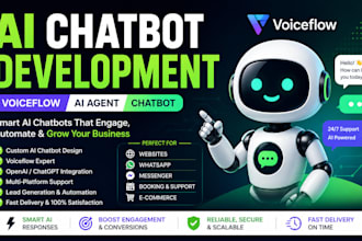 ai chatbot developmment, voiceflow, ai agent, chatbot