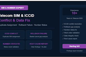 investigate and fix your telecom sim and number issues