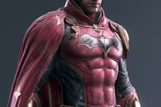 superhero character for comics
