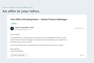 edit your finance CV for multinational roles