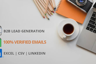do b2b lead generation and build targeted email list for USA