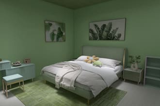 do photorealistic 3d interior rendering and spatial design