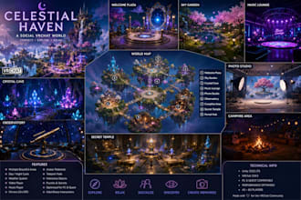 create vrchat world, 3d environment, spatial io, metaverse, vrc world, clubbing
