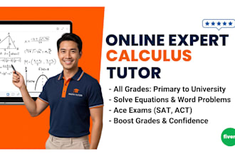 provide expert calculus tutoring for calculus 1 2 3 and multivariable