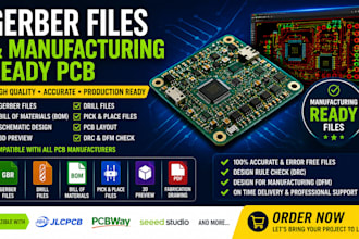design electronic circuit schematic pcb layout design for your hardware project
