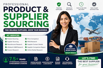 do product sourcing and supplier sourcing for your business