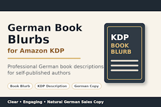 write a compelling german book blurb for amazon KDP