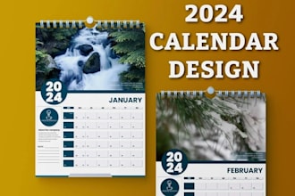 design printable yearly wall table calendar, planner quickly