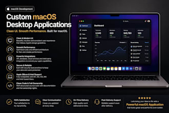 develop a macos desktop application with clean ui and smooth performance