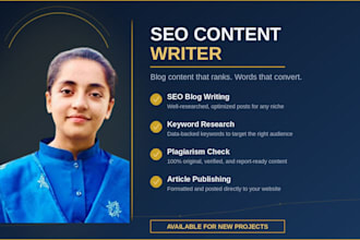 be your professional SEO content writer, blog post writer