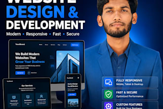 develop a professional custom website